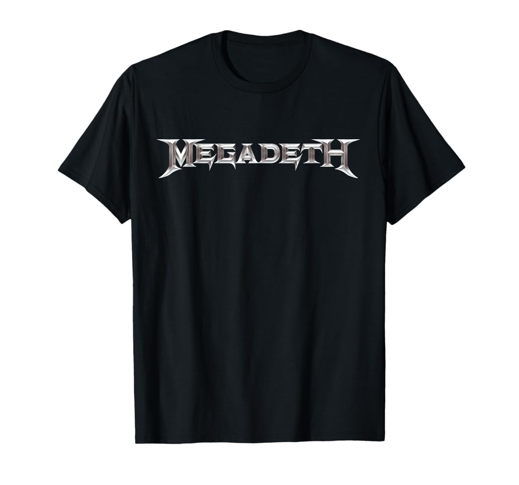 Amazon | Megadeth - クロムロゴ Tシャツ | Tシャツ・カットソー